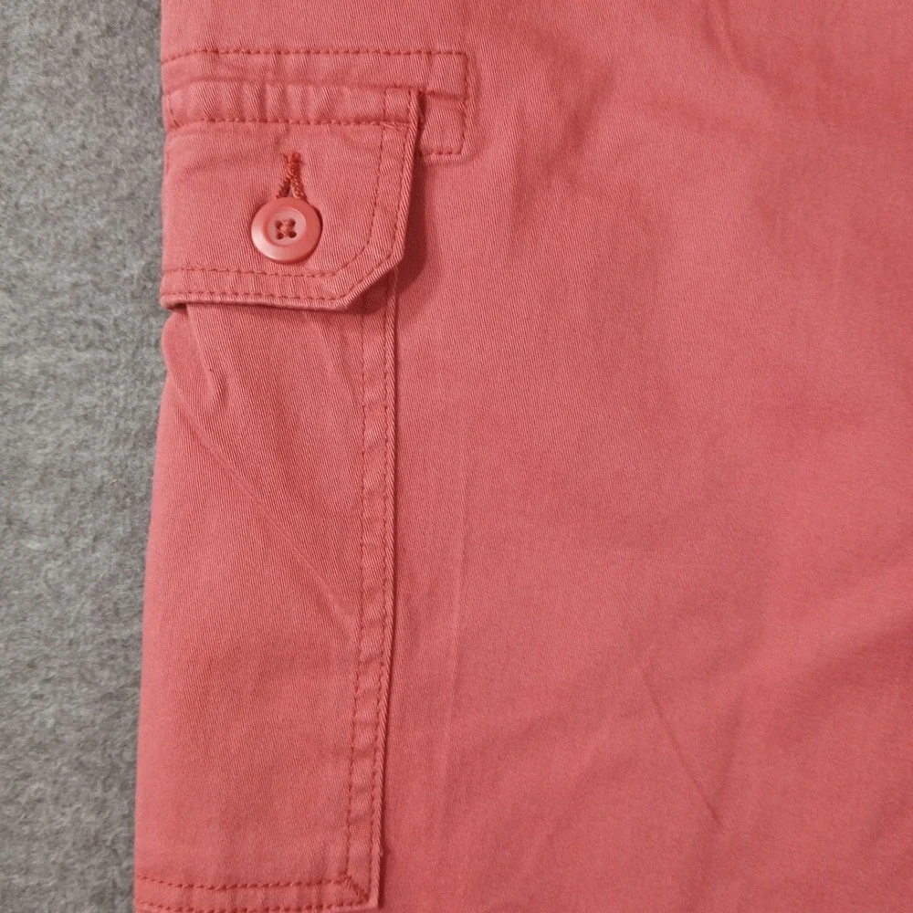 St John's Bay Cargo Shorts Mens 40 Pink Garnet‎ Rose Power Stretch New 516-6031